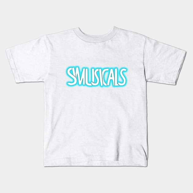 Simusicals Logo Glowing Kids T-Shirt by Simau